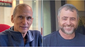 שמעון ריקלין ועמר בר לב, צילום: טוויטר ורועי כץ